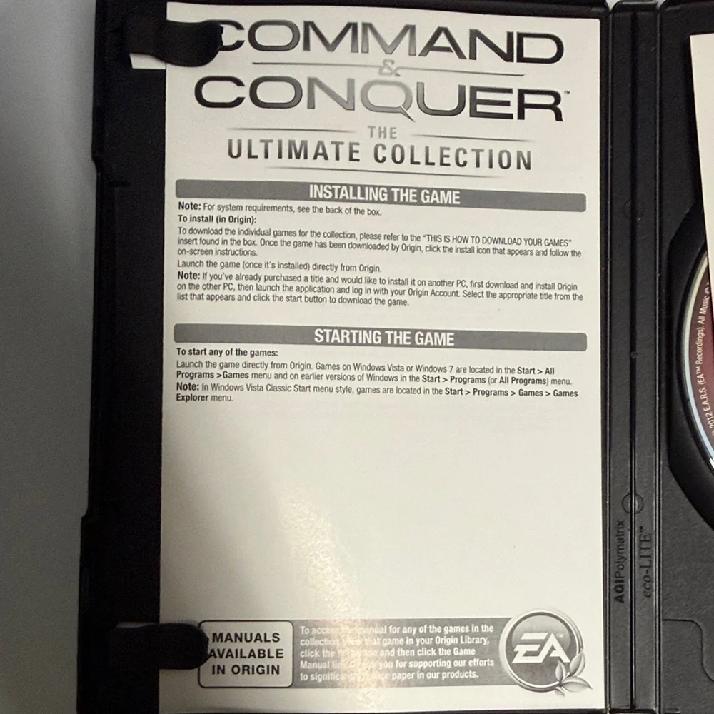 EA Command & Conquer: The Ultimate Collection - PC Game (Black)